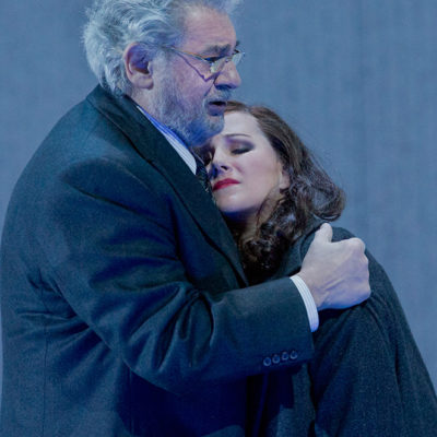 With Placido Domingo, La Traviata, Metropolitan Opera 2013. Photo: Ken Howard