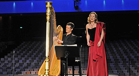 Harfen-Duo Tournée mit Xavier de Maistre
